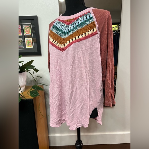 We the Free. Free People size L crocheted top. NWOT - Picture 4 of 5